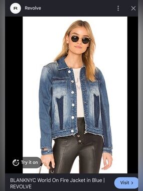 Blank NYC Blue Denim Jacket